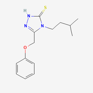 4-(3-methylbutyl)-5-(phenoxymethyl)-4H-1,2,4-triazole-3-thiol