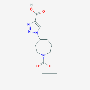 1-{1-[(tert-butoxy)carbonyl]azepan-4-yl}-1H-1,2,3-triazole-4-carboxylic acid