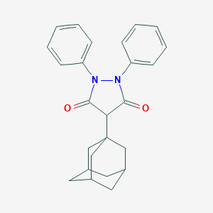 molecular formula C25H26N2O2 B274250 4-(1-Adamantyl)-1,2-diphenyl-3,5-pyrazolidinedione 