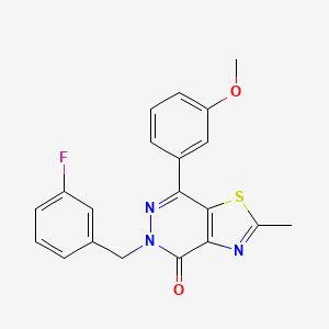 5-(3-fluorobenzyl)-7-(3-methoxyphenyl)-2-methylthiazolo[4,5-d]pyridazin-4(5H)-one