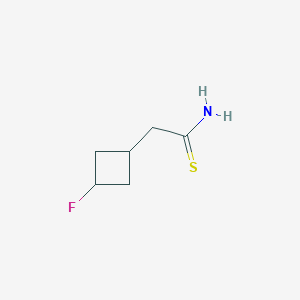 2-(3-Fluorocyclobutyl)ethanethioamide