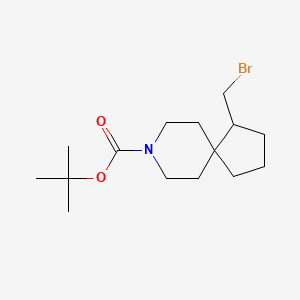 molecular formula C15H26BrNO2 B2742517 叔丁基-1-(溴甲基)-8-氮杂螺[4.5]癸烷-8-羧酸酯 CAS No. 2172461-47-9