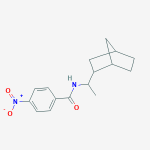 molecular formula C16H20N2O3 B274254 N-(1-bicyclo[2.2.1]hept-2-ylethyl)-4-nitrobenzamide 