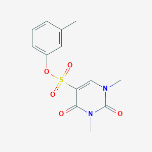 molecular formula C13H14N2O5S B2742542 (3-甲基苯基) 1,3-二甲基-2,4-二氧代嘧啶-5-磺酸酯 CAS No. 869070-36-0