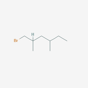 molecular formula C8H17Br B2742543 1-Bromo-2,4-dimethylhexane CAS No. 13285-68-2