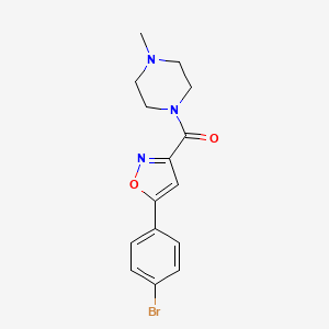 (5-(4-Bromophenyl)isoxazol-3-yl)(4-methylpiperazin-1-yl)methanone