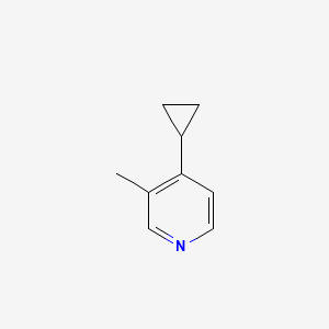 molecular formula C9H11N B2742557 4-Cyclopropyl-3-methylpyridine CAS No. 865075-25-8