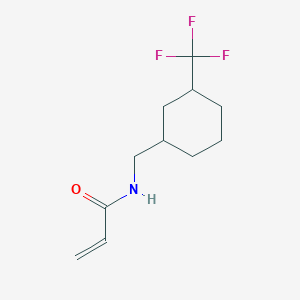 N-[[3-(Trifluoromethyl)cyclohexyl]methyl]prop-2-enamide