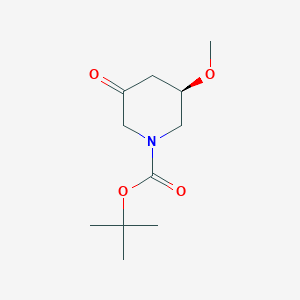 molecular formula C11H19NO4 B2742566 Tert-butyl (3R)-3-methoxy-5-oxopiperidine-1-carboxylate CAS No. 2550997-48-1