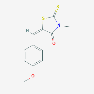 molecular formula C12H11NO2S2 B274258 5-(4-Methoxy-benzylidene)-3-methyl-2-thioxo-thiazolidin-4-one 