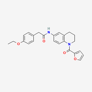2-(4-ethoxyphenyl)-N-[1-(furan-2-carbonyl)-3,4-dihydro-2H-quinolin-6-yl]acetamide
