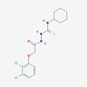 molecular formula C15H19Cl2N3O2S B2742591 1-环己基-3-[[2-(2,3-二氯苯氧基)乙酰]氨基]硫脲 CAS No. 1022404-05-2