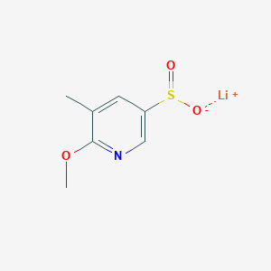 Lithium(1+) ion 6-methoxy-5-methylpyridine-3-sulfinate