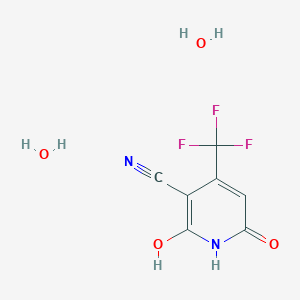 3-Cyano-2,6-dihydroxy-4-(trifluoromethyl)pyridine dihydrate