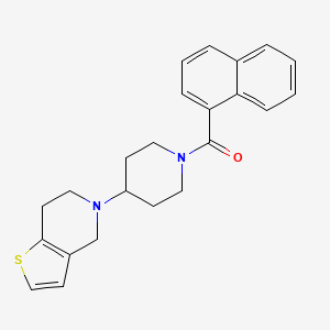 (4-(6,7-dihydrothieno[3,2-c]pyridin-5(4H)-yl)piperidin-1-yl)(naphthalen-1-yl)methanone