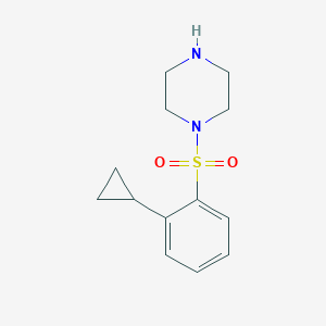 1-(2-Cyclopropylphenyl)sulfonylpiperazine