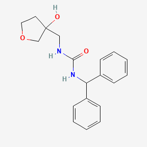 molecular formula C19H22N2O3 B2742625 1-Benzhydryl-3-((3-hydroxytetrahydrofuran-3-yl)methyl)urea CAS No. 2034605-84-8