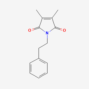 molecular formula C14H15NO2 B2742627 3,4-dimethyl-1-(2-phenylethyl)-1H-pyrrole-2,5-dione CAS No. 54887-38-6