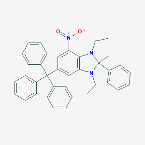 1,3-Diethyl-2-methyl-4-nitro-2-phenyl-6-trityl-2,3-dihydro-1H-benzoimidazole