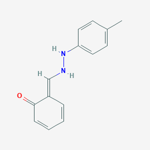 molecular formula C14H14N2O B274264 (6E)-6-[[2-(4-methylphenyl)hydrazinyl]methylidene]cyclohexa-2,4-dien-1-one 