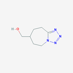 molecular formula C7H12N4O B2742640 {5H,6H,7H,8H,9H-[1,2,3,4]tetrazolo[1,5-a]azepin-7-yl}methanol CAS No. 1936339-83-1