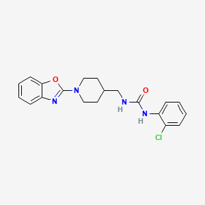 molecular formula C20H21ClN4O2 B2742641 1-((1-(苯并[d]噁唑-2-基)哌啶-4-基)甲基)-3-(2-氯苯基)脲 CAS No. 1797955-78-2