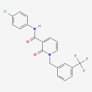 N-(4-chlorophenyl)-2-oxo-1-[3-(trifluoromethyl)benzyl]-1,2-dihydro-3-pyridinecarboxamide
