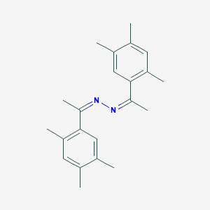 molecular formula C22H28N2 B274266 1-(2,4,5-Trimethylphenyl)ethanone [1-(2,4,5-trimethylphenyl)ethylidene]hydrazone 