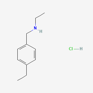molecular formula C11H18ClN B2742660 N-(4-Ethylbenzyl)ethanamine hydrochloride CAS No. 1049677-96-4; 869941-67-3