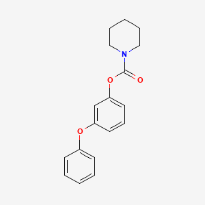 molecular formula C18H19NO3 B2742664 3-Phenoxyphenyl piperidine-1-carboxylate CAS No. 890604-08-7