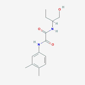 molecular formula C14H20N2O3 B2742668 N1-(3,4-二甲基苯基)-N2-(1-羟基丁-2-基)草酰胺 CAS No. 920360-80-1