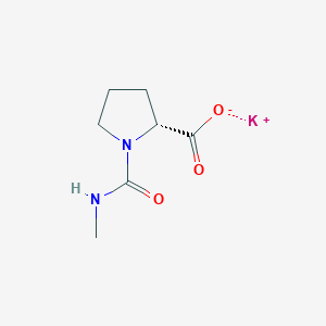 B2742669 potassium (2R)-1-(methylcarbamoyl)pyrrolidine-2-carboxylate CAS No. 1394051-24-1
