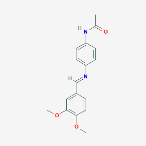 N-{4-[(3,4-dimethoxybenzylidene)amino]phenyl}acetamide