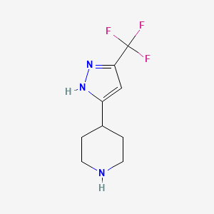 4-(5-(Trifluoromethyl)-1H-pyrazol-3-yl)piperidine