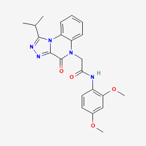 N-(2,4-dimethoxyphenyl)-2-(1-isopropyl-4-oxo-[1,2,4]triazolo[4,3-a]quinoxalin-5(4H)-yl)acetamide
