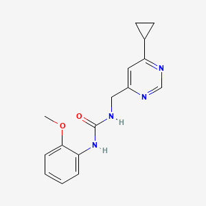 1-((6-Cyclopropylpyrimidin-4-yl)methyl)-3-(2-methoxyphenyl)urea