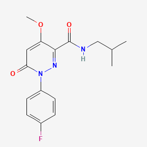 1-(4-fluorophenyl)-4-methoxy-N-(2-methylpropyl)-6-oxopyridazine-3-carboxamide