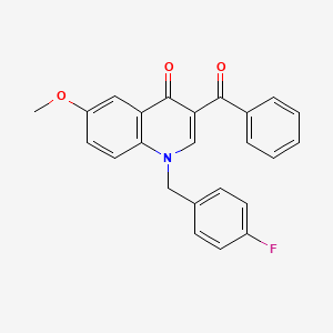 3-benzoyl-1-(4-fluorobenzyl)-6-methoxyquinolin-4(1H)-one