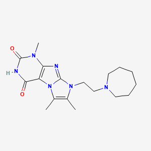 8-(2-(azepan-1-yl)ethyl)-1,6,7-trimethyl-1H-imidazo[2,1-f]purine-2,4(3H,8H)-dione