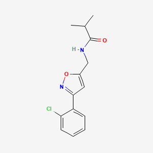 N-{[3-(2-chlorophenyl)-5-isoxazolyl]methyl}-2-methylpropanamide
