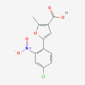 5-(4-Chloro-2-nitrophenyl)-2-methylfuran-3-carboxylic acid