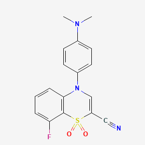 1-Acetyl-5-bromo-6-{[4-(4-methoxyphenyl)piperazin-1-yl]sulfonyl}indoline