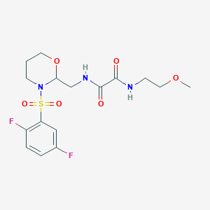 N1-((3-((2,5-difluorophenyl)sulfonyl)-1,3-oxazinan-2-yl)methyl)-N2-(2-methoxyethyl)oxalamide