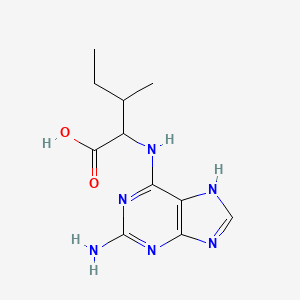 N-(2-amino-9H-purin-6-yl)isoleucine