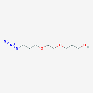 molecular formula C8H17N3O3 B2742734 3-[2-(3-Azidopropoxy)ethoxy]propan-1-ol CAS No. 2416230-62-9