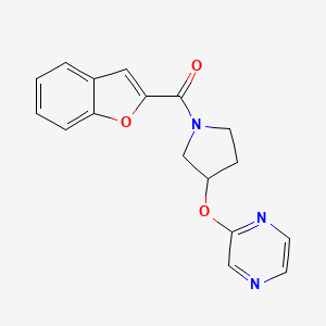 Benzofuran-2-yl(3-(pyrazin-2-yloxy)pyrrolidin-1-yl)methanone