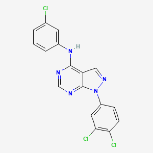 N-(3-chlorophenyl)-1-(3,4-dichlorophenyl)-1H-pyrazolo[3,4-d]pyrimidin-4-amine