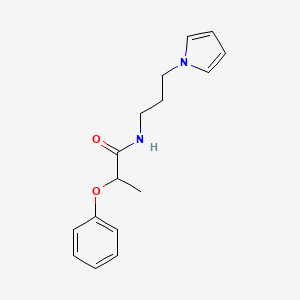 molecular formula C16H20N2O2 B2742758 N-(3-(1H-吡咯-1-基)丙基)-2-苯氧基丙酰胺 CAS No. 1226445-61-9