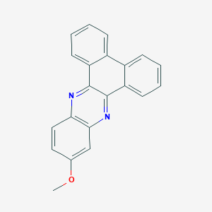 molecular formula C21H14N2O B274276 11-Methoxydibenzo[a,c]phenazine 