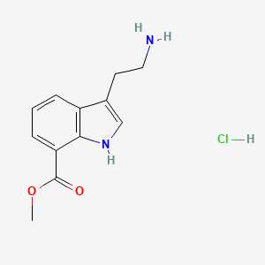 Methyl 3-(2-aminoethyl)-1H-indole-7-carboxylate;hydrochloride